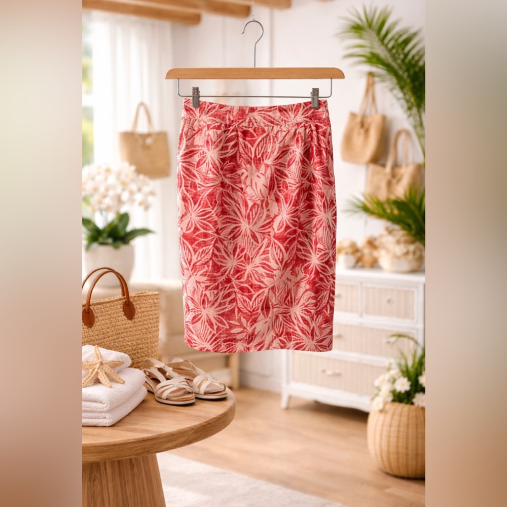 NWT RipSkirt Length 3 Hawaii Wrap Skirt Pocket Size S Burgundy Pink